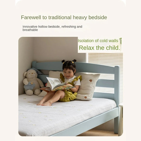Rubber Wood Children's Modern Simple Bed Boys Girls