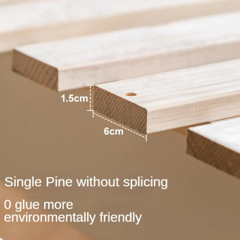 Rubber Wood Children's Modern Simple Bed Boys Girls