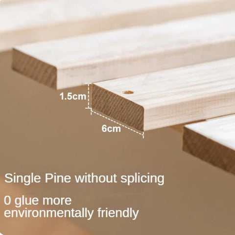 Rubber Wood Children's Modern Simple Bed Boys Girls