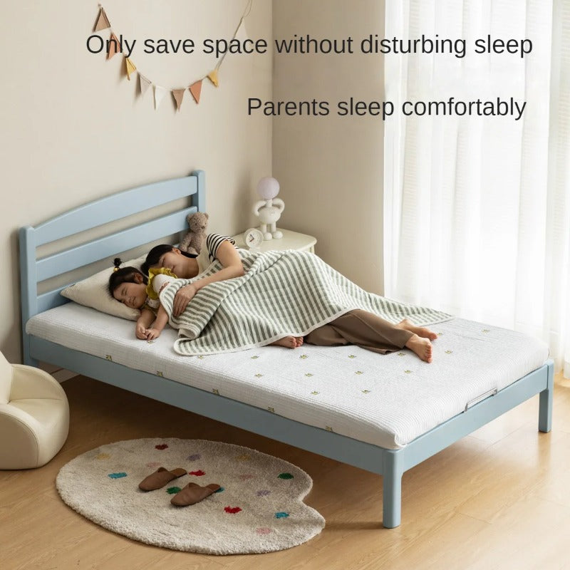 Rubber Wood Children's Modern Simple Bed Boys Girls