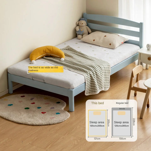 Rubber Wood Children's Modern Simple Bed Boys Girls