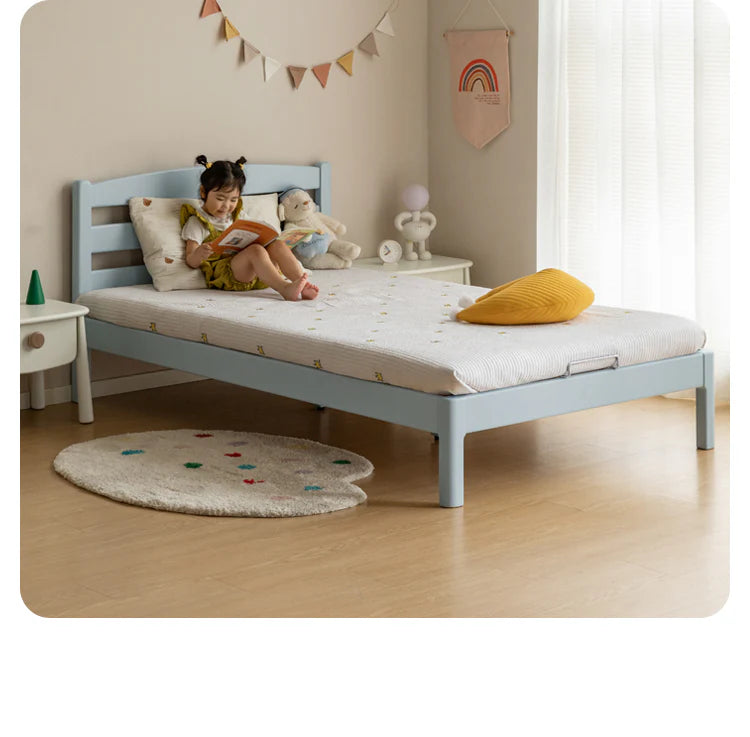 Rubber Wood Children's Modern Simple Bed Boys Girls