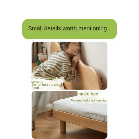 Beech Solid Wood Children's Single Bed