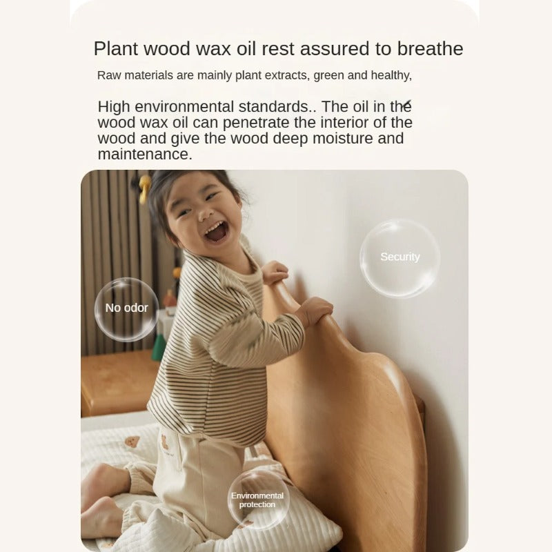 Beech Solid Wood Children's Single Bed