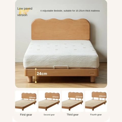 Beech Solid Wood Children's Single Bed