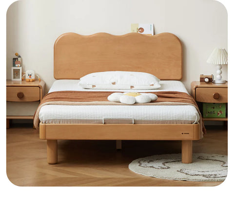Beech Solid Wood Children's Single Bed