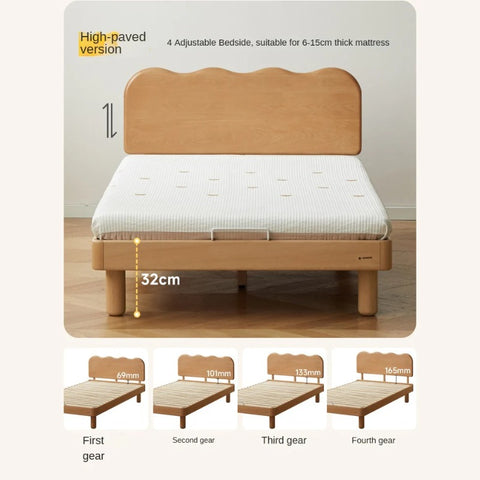 Beech Solid Wood Children's Single Bed