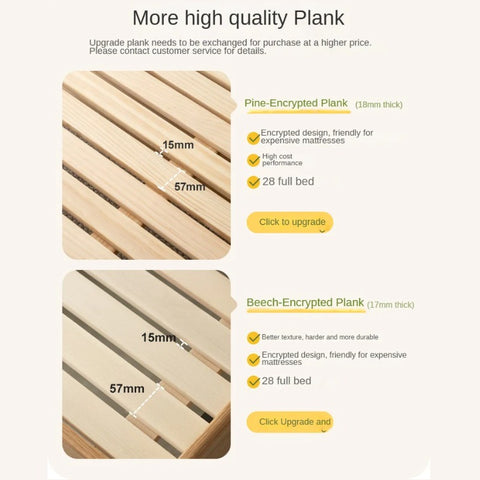 Beech Solid Wood Children's Single Bed