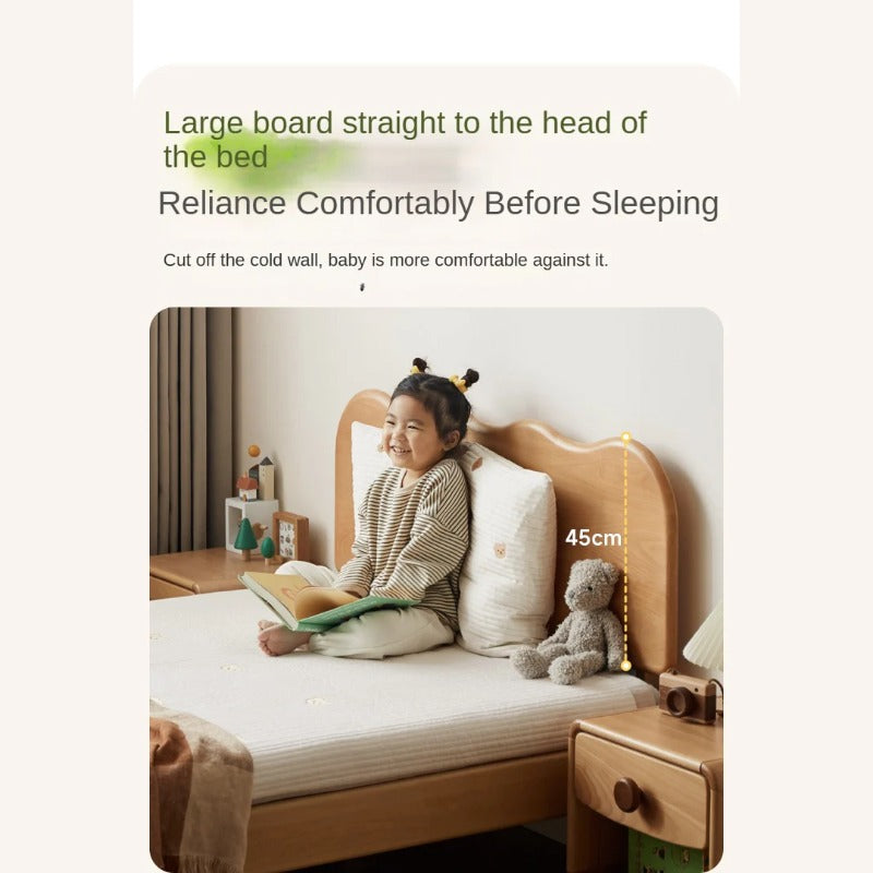 Beech Solid Wood Children's Single Bed