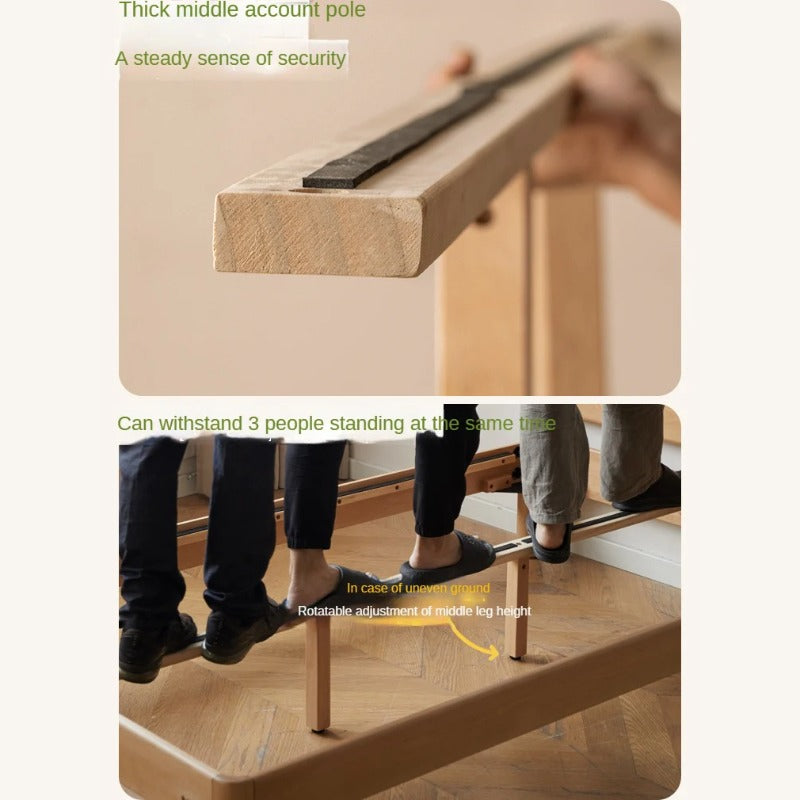 Beech Solid Wood Children's Single Bed