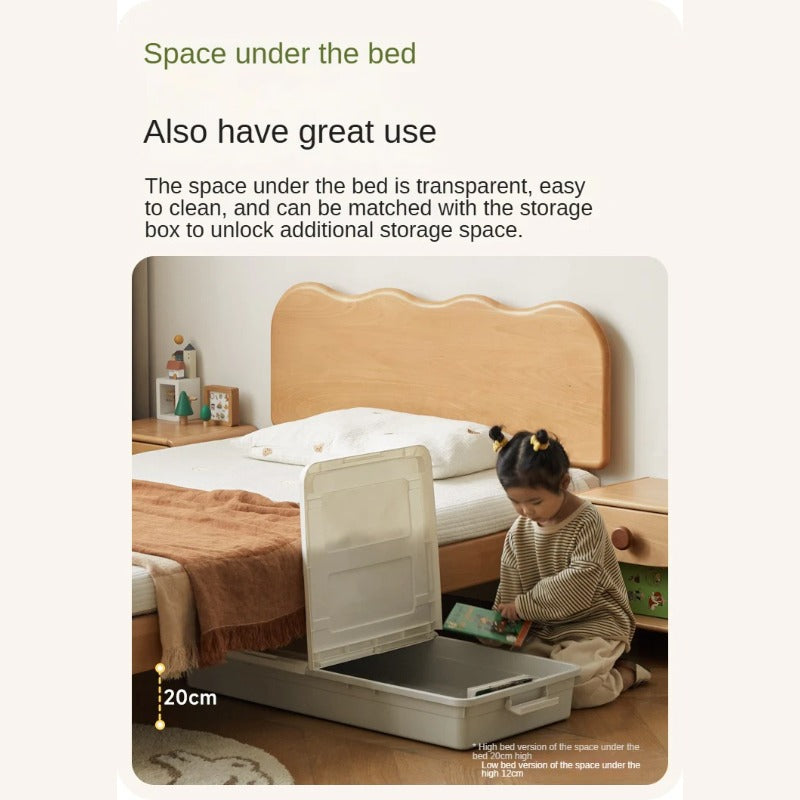 Beech Solid Wood Children's Single Bed
