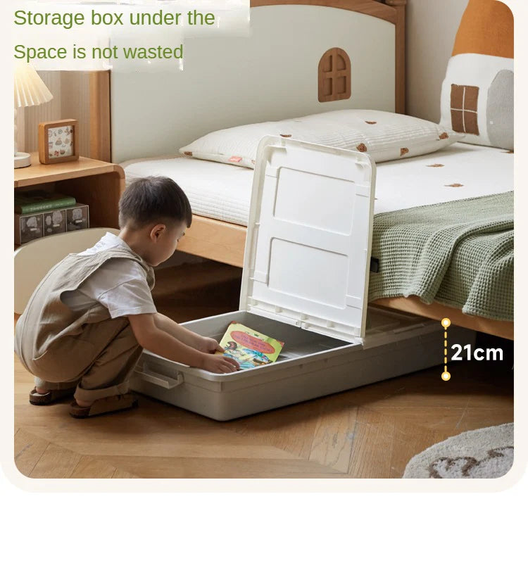 Beech Solid Wood Children's Single Bed.
