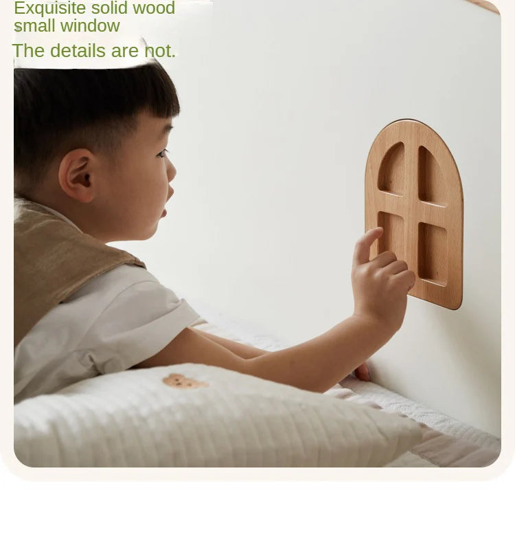 Beech Solid Wood Children's Single Bed.