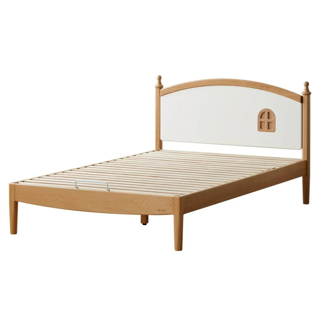 Beech Solid Wood Children's Single Bed.