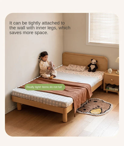 Beech Solid Wood Children's, Montessori Floor Bed<