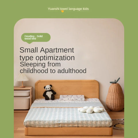 Beech Solid Wood Children's, Montessori Floor Bed<