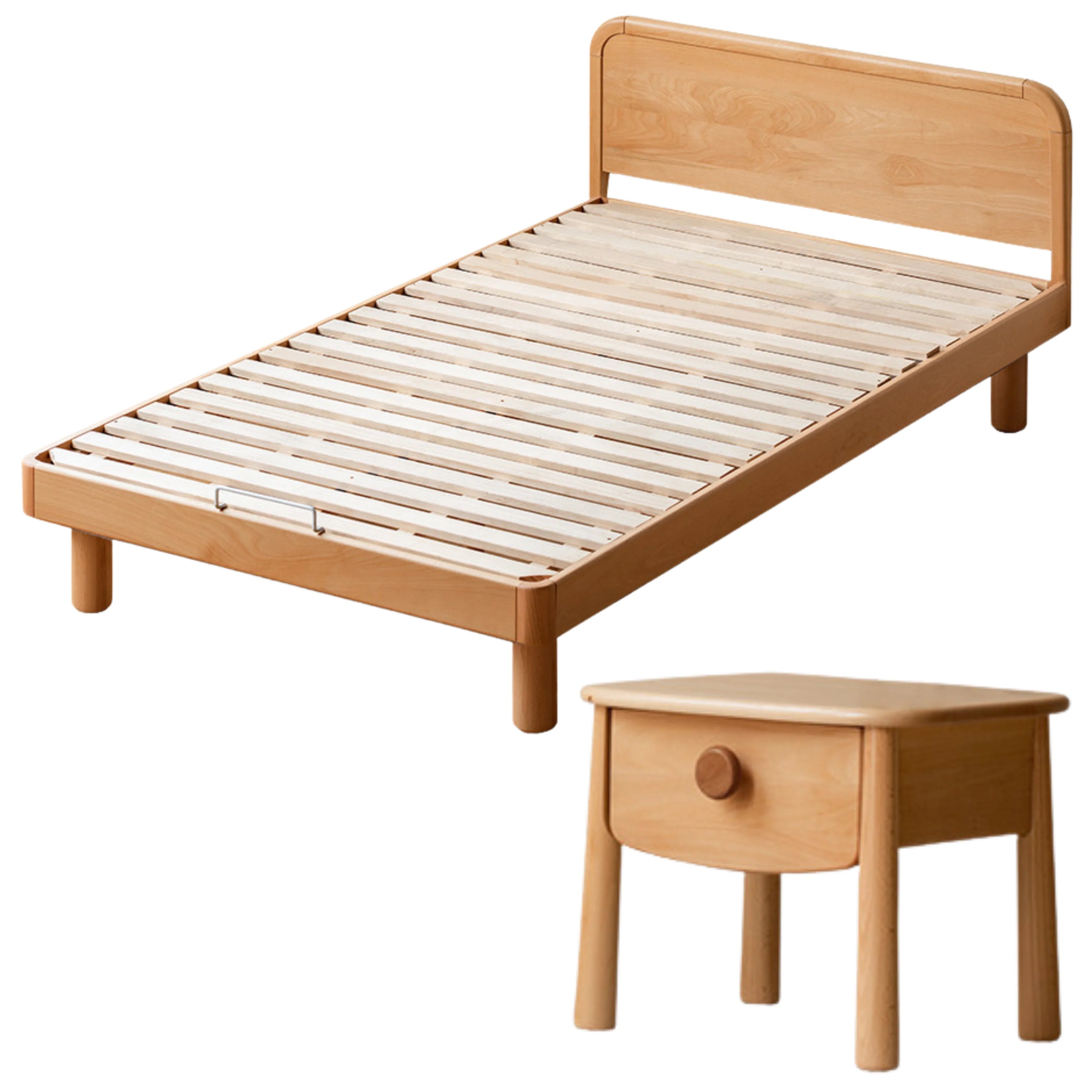 Beech Solid Wood Children's, Montessori Floor Bed<