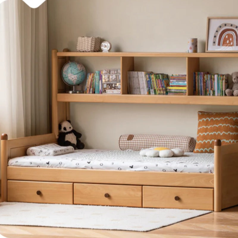 Beech solid wood children's multifunctional bed
