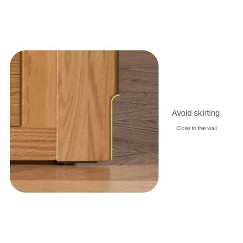 Oak solid wood Multifunctional storage bed with LED light<