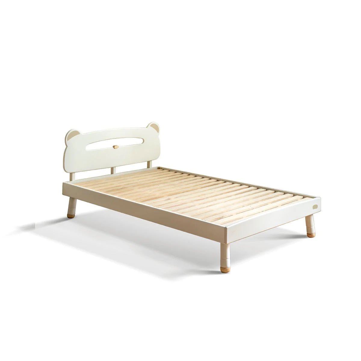 Oak solid wood children's bed with light<