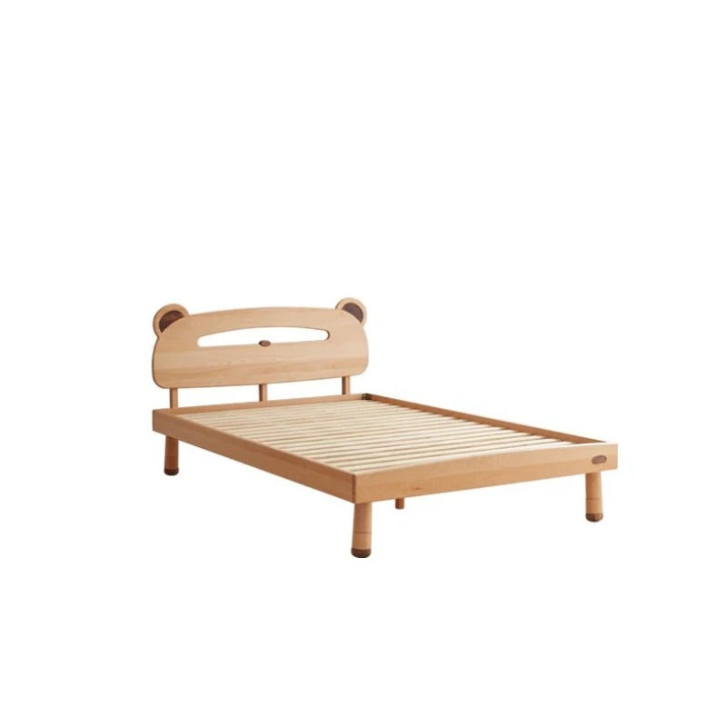 Oak solid wood children's bed with light<