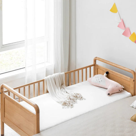 Oak solid wood multi-functional Toddler Bed<