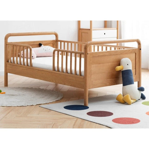 Oak solid wood multi-functional Toddler Bed<