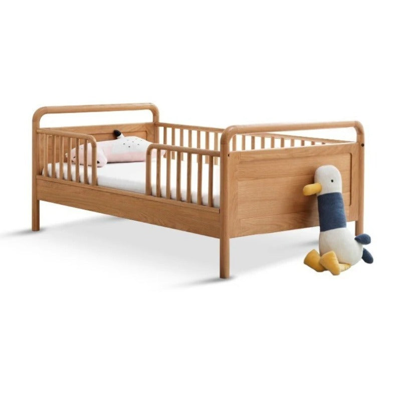 Oak solid wood multi-functional Toddler Bed<