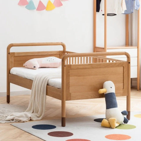 Oak solid wood multi-functional Toddler Bed<
