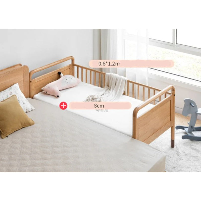 Oak solid wood multi-functional Toddler Bed<