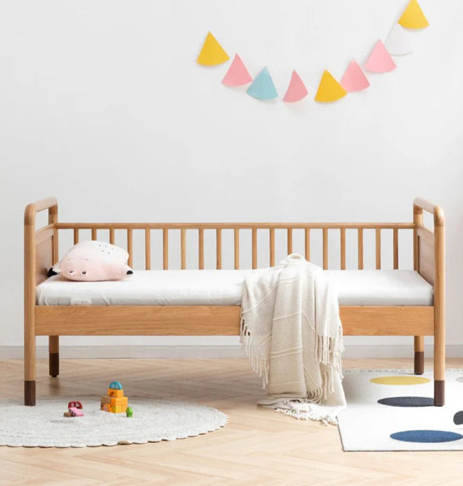 Oak solid wood multi-functional Toddler Bed<