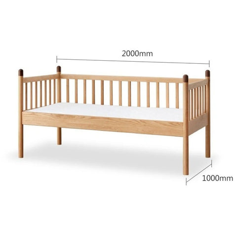 Oak solid wood multi-functional Toddler Bed<