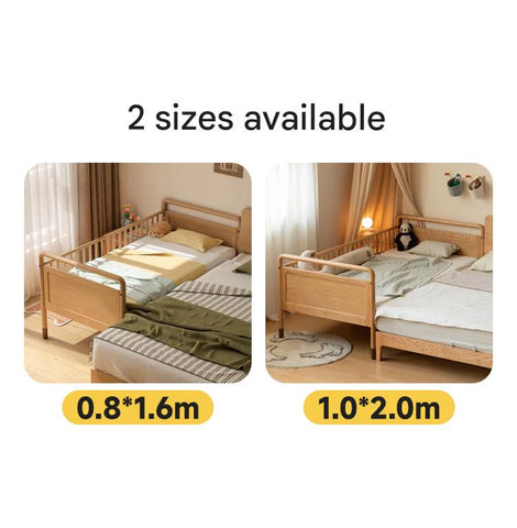 Oak solid wood multi-functional Toddler Bed<