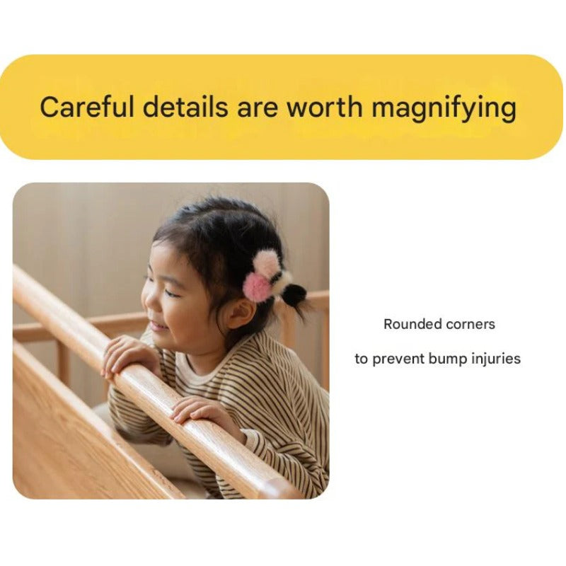 Oak solid wood multi-functional Toddler Bed<