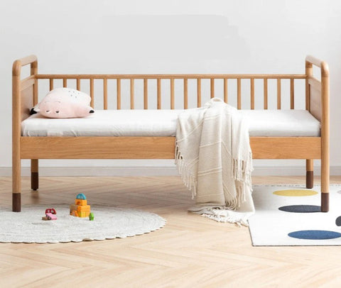 Oak solid wood multi-functional Toddler Bed<