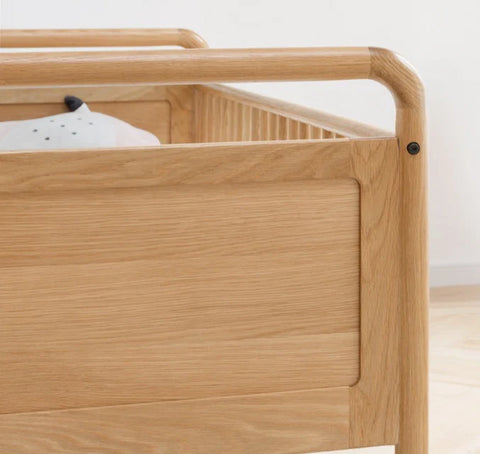 Oak solid wood multi-functional Toddler Bed<