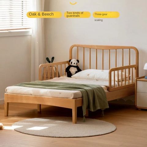 Beech, Oak solid wood Whispering Telescopic Bed<
