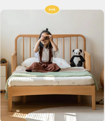 Beech, Oak solid wood Whispering Telescopic Bed<