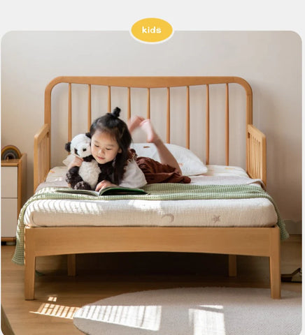 Beech, Oak solid wood Whispering Telescopic Bed<