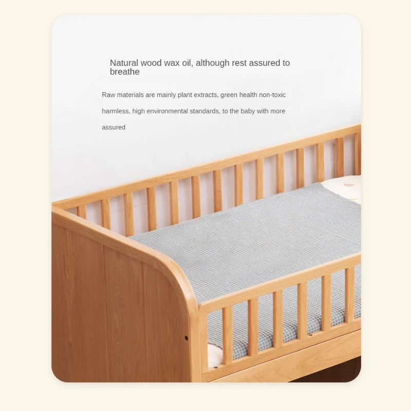 Oak solid wood Multi-function wide storage box bed<