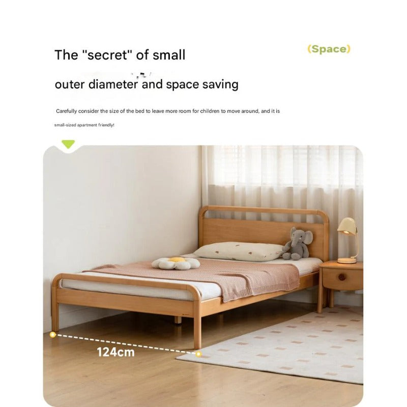Beech solid wood kids bed