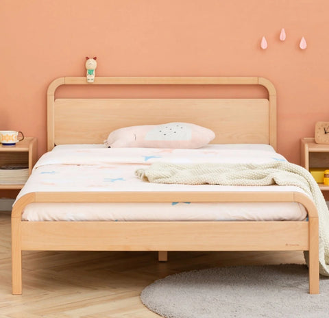 Beech solid wood kids bed