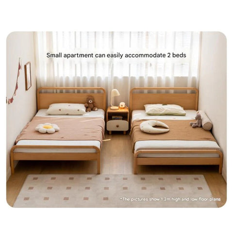 Beech solid wood kids bed