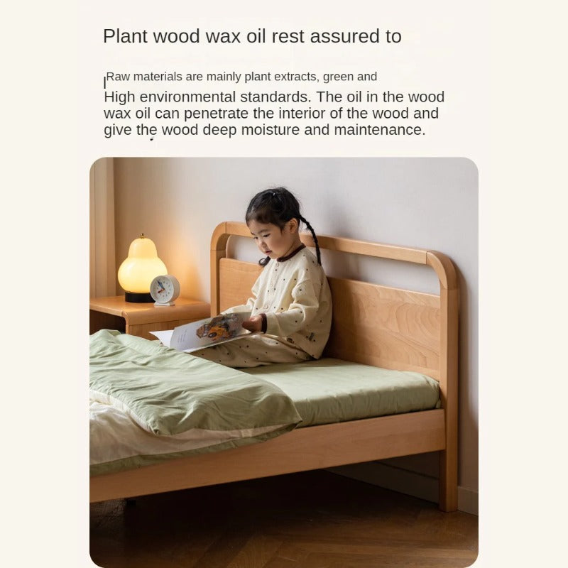 Beech solid wood kids bed