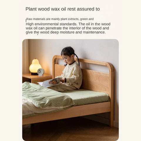 Beech solid wood kids bed