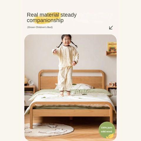 Beech solid wood kids bed