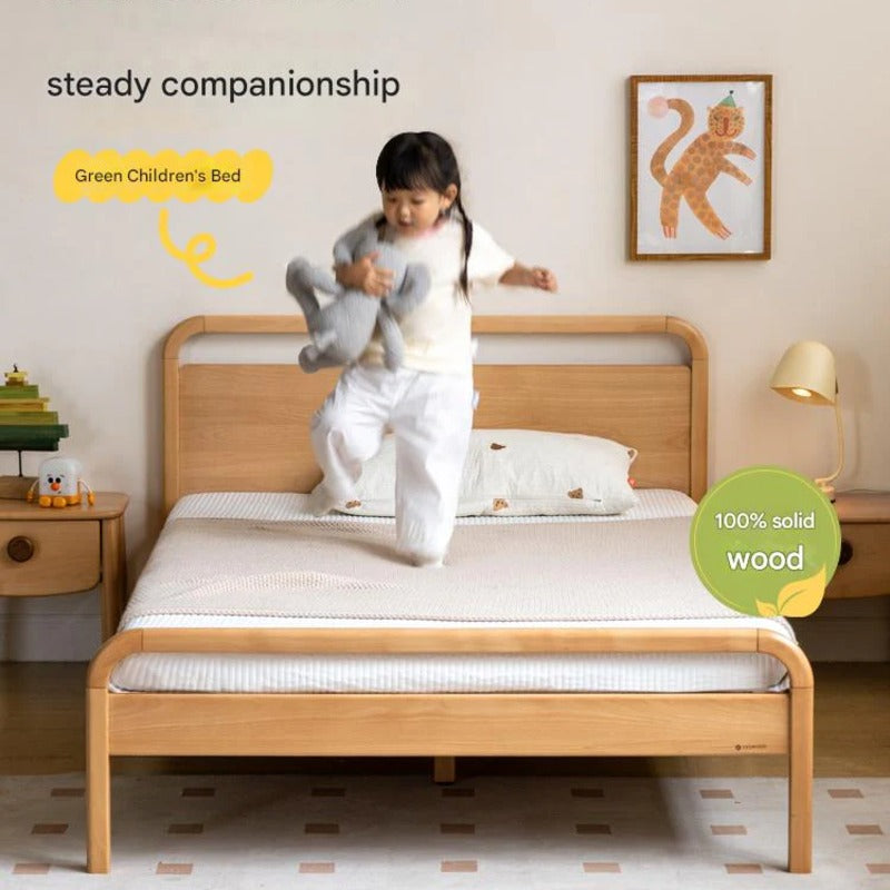Beech solid wood kids bed