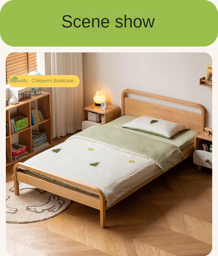 Beech solid wood kids bed