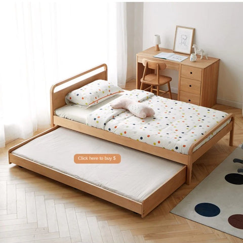 Beech solid wood kids bed
