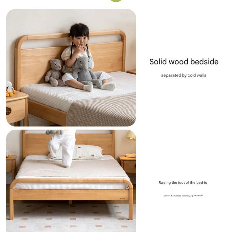 Beech solid wood kids bed
